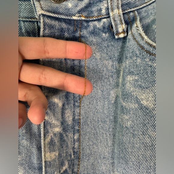 VTG Frederick’s of Hollywood Danger Clothing High Rise Denim Jeans Size 13/14 - Picture 4 of 14